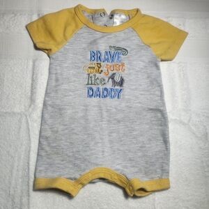 Charming Yellow and Gray Kids Bodysuit